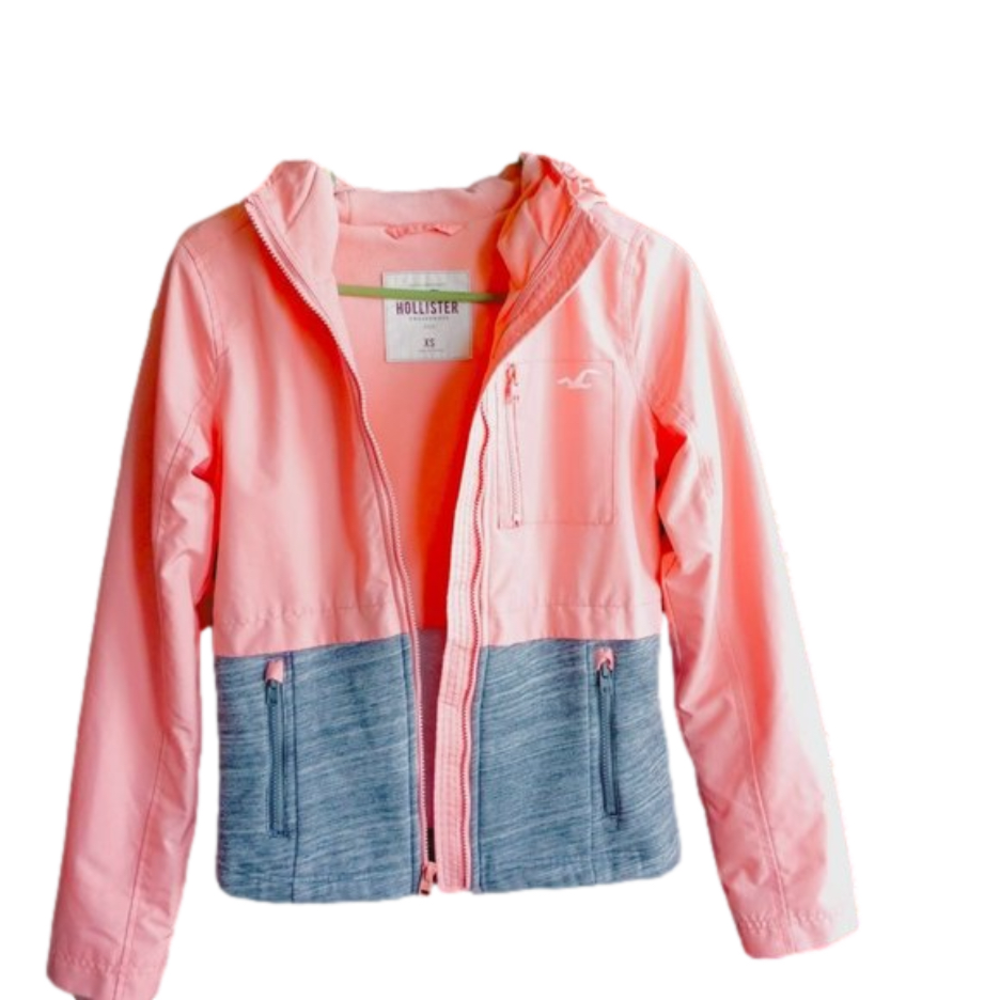Hollister Salmon Gray Jacket XS